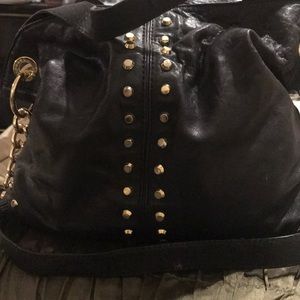 Michael Kors black leather bag authentic